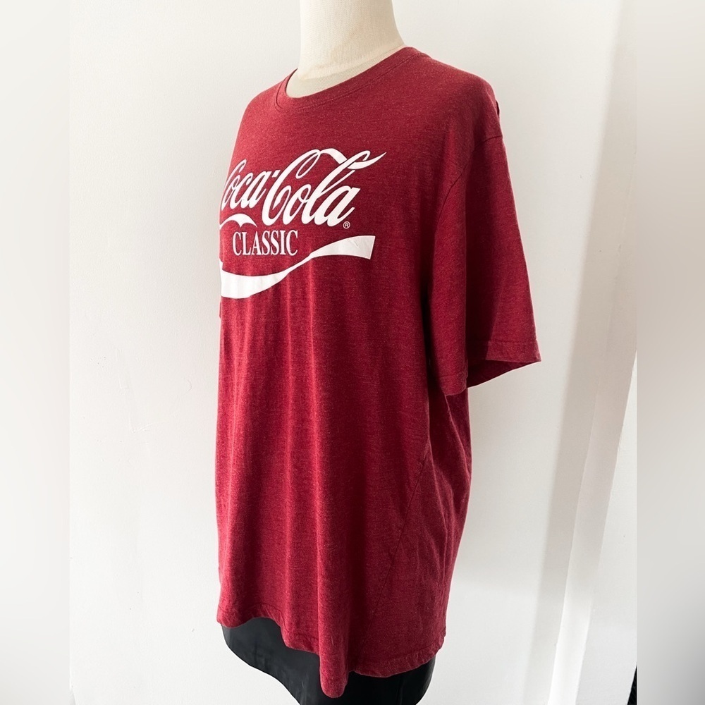 Vintage Coca-Cola Classic Heather Red Graphic Tee XL - Picture 6 of 8